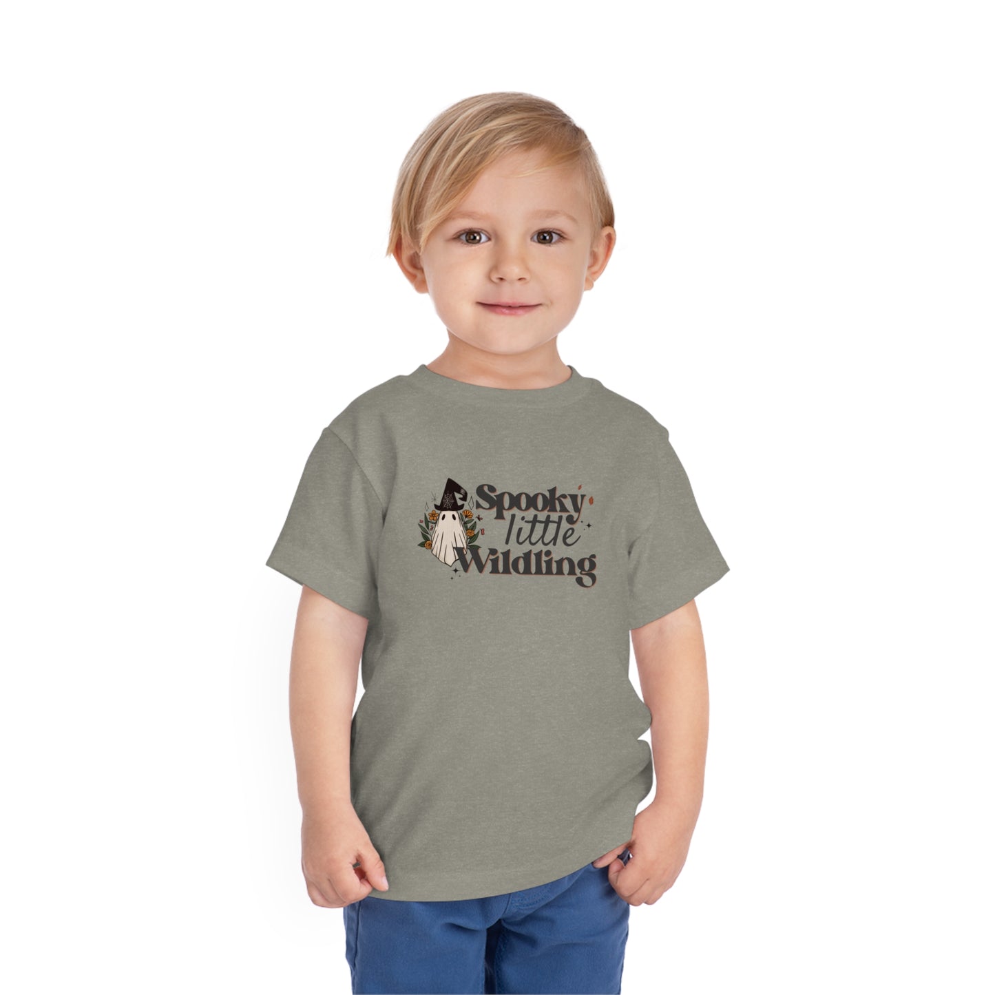 Spooky Little Wildling Floral Ghost Toddler Tee