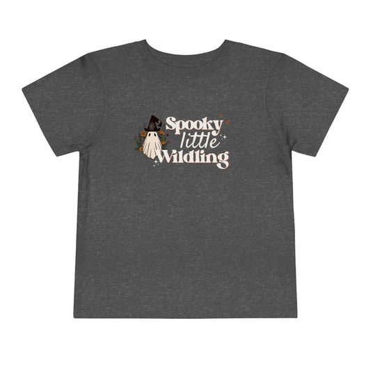 Spooky Little Wildling Floral Ghost Toddler Tee