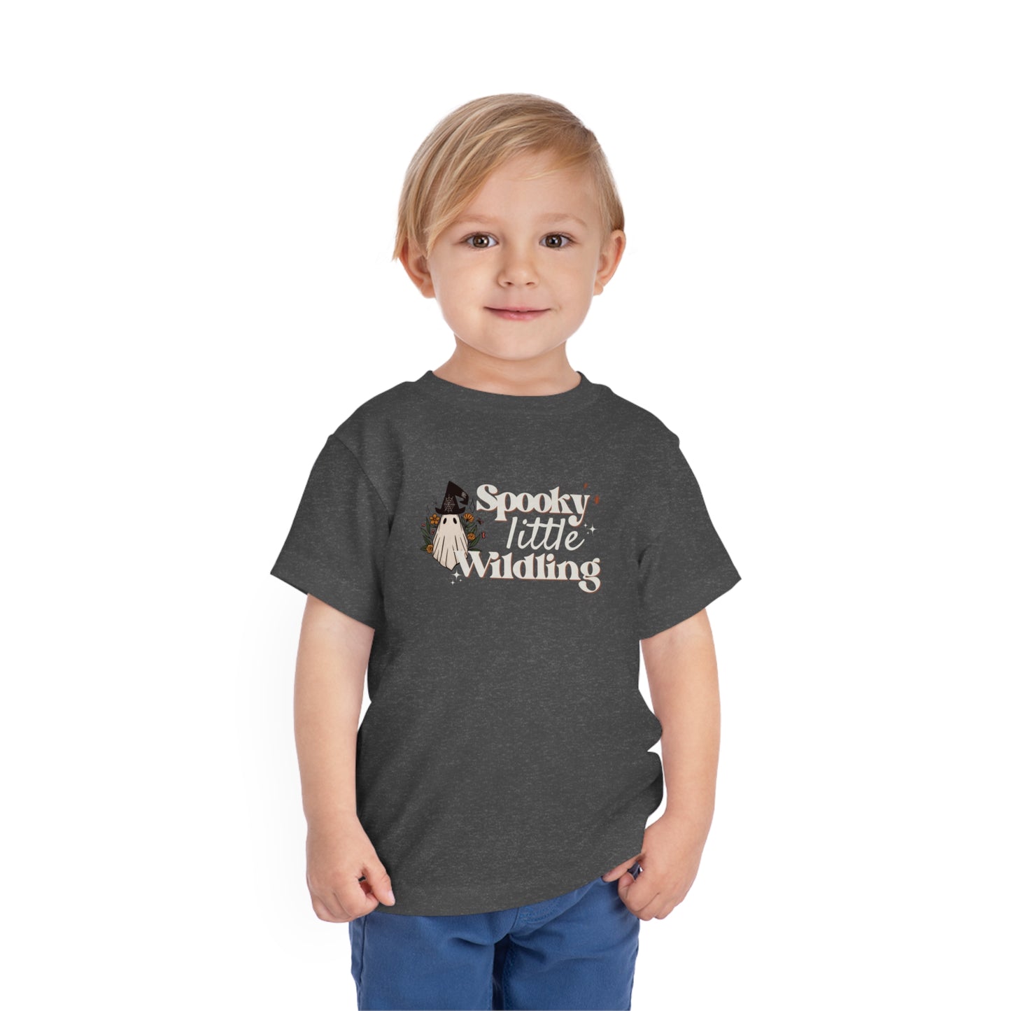 Spooky Little Wildling Floral Ghost Toddler Tee