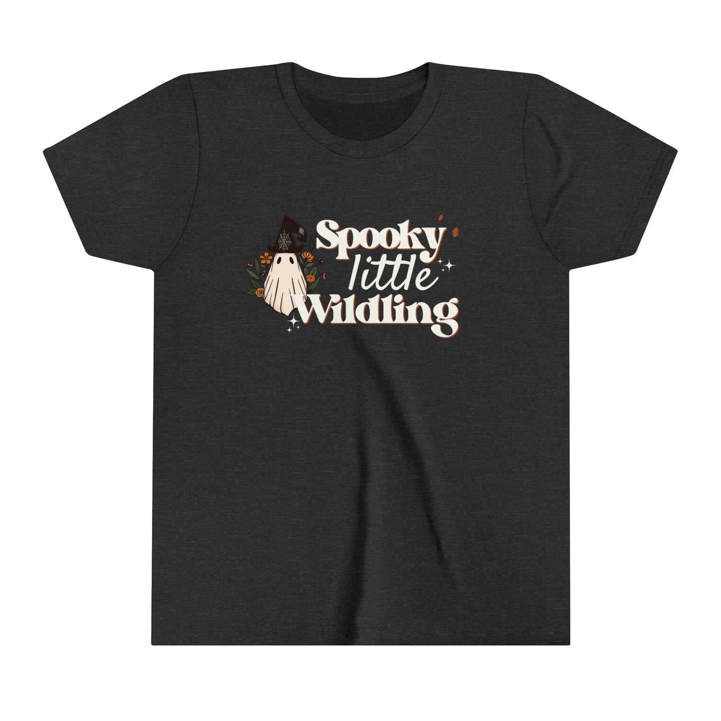 Spooky Little Wildling Ghost Floral Youth Tee