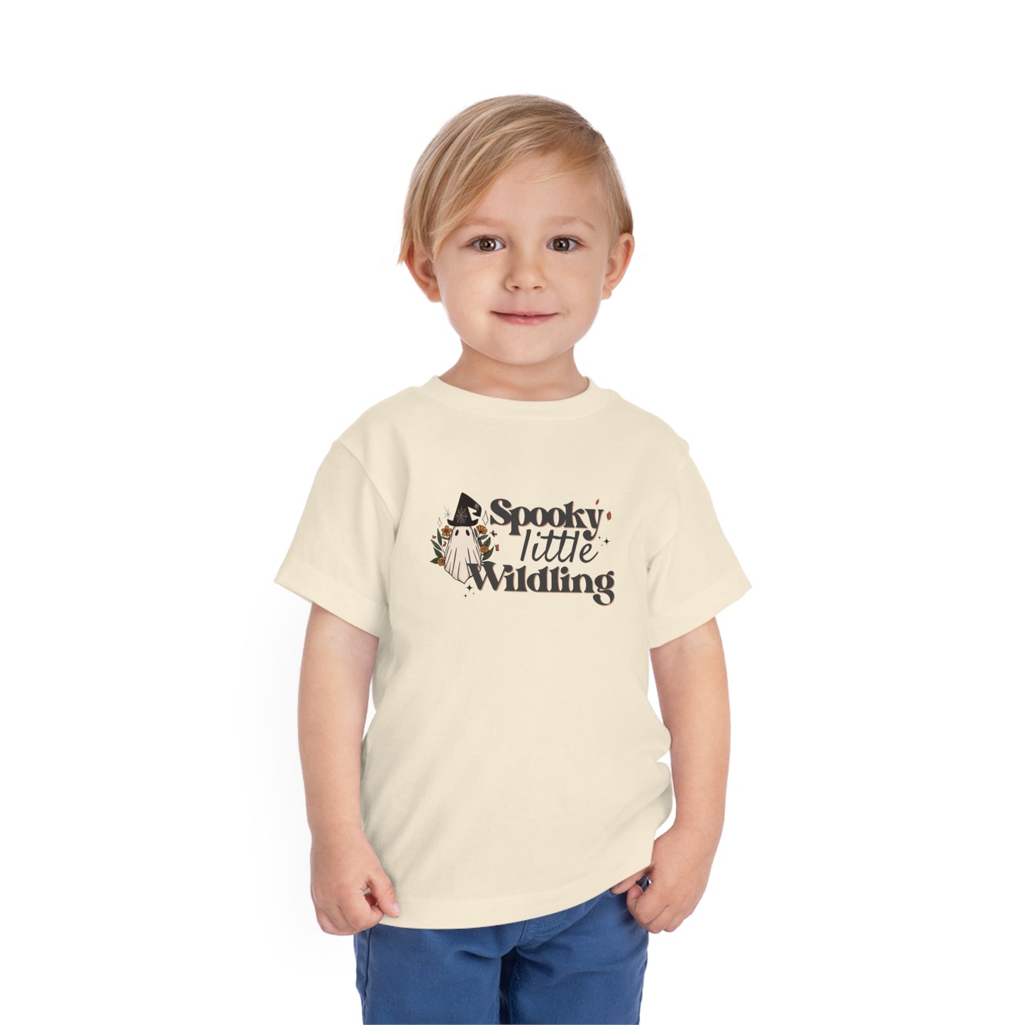 Spooky Little Wildling Floral Ghost Toddler Tee