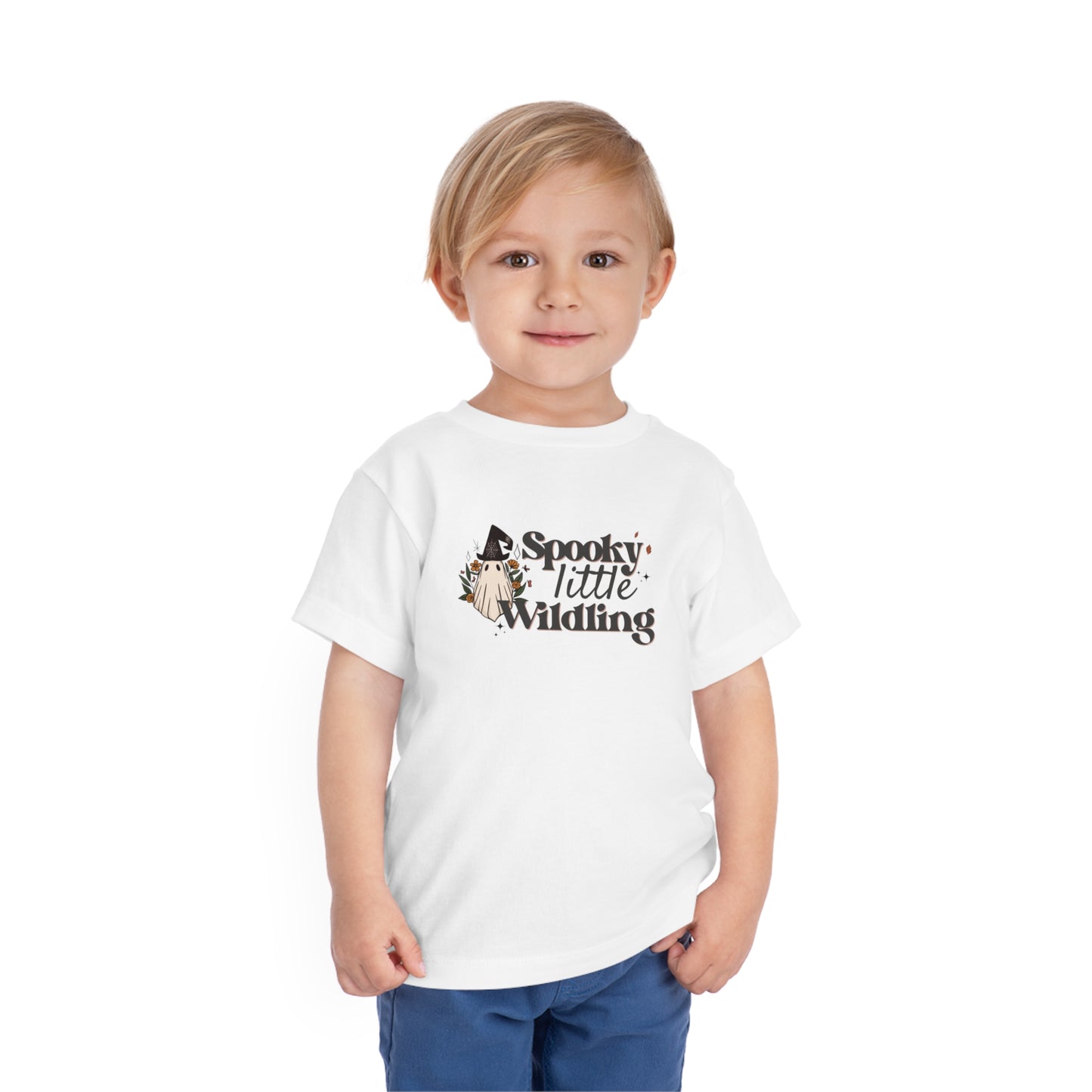 Spooky Little Wildling Floral Ghost Toddler Tee