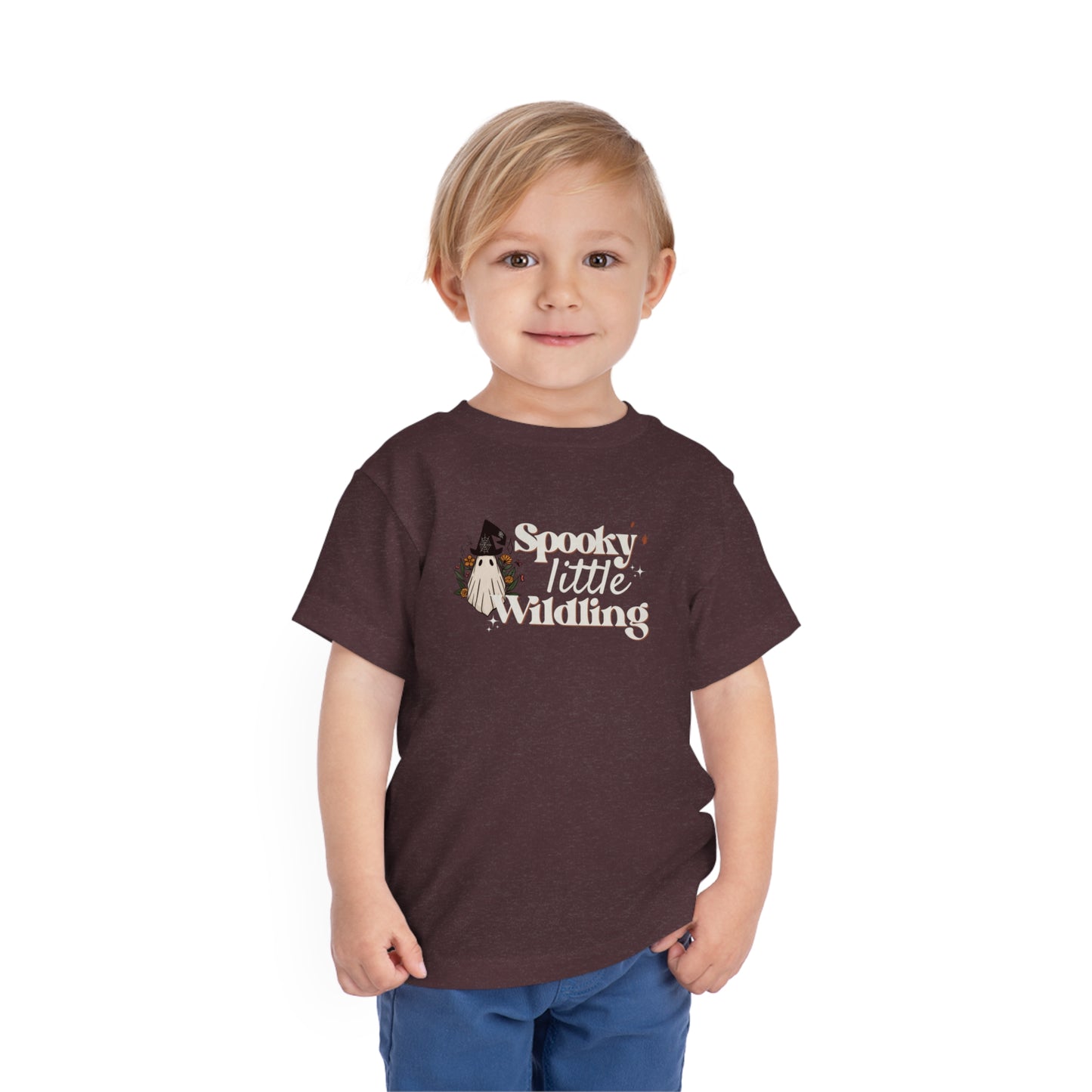 Spooky Little Wildling Floral Ghost Toddler Tee