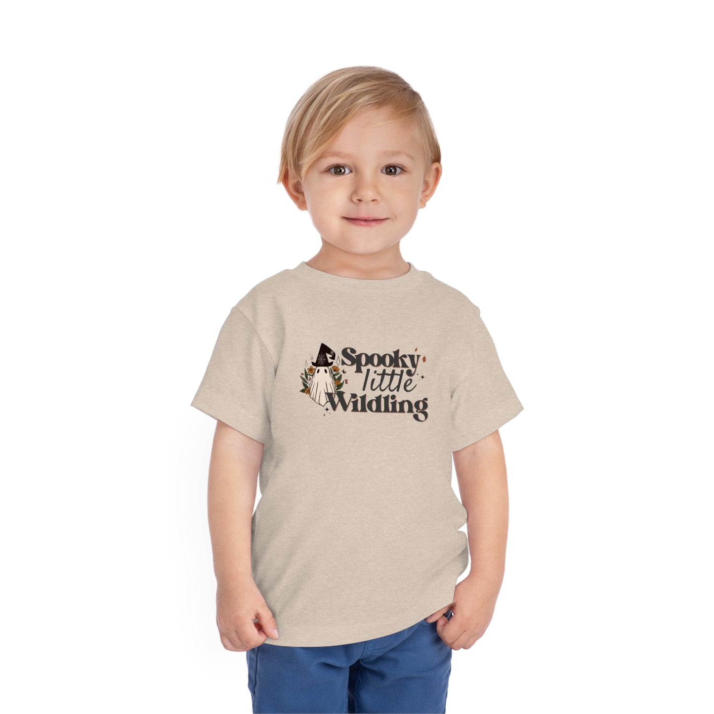 Spooky Little Wildling Floral Ghost Toddler Tee